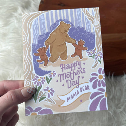 "Happy Mother's Day Mama Bear" Cute Bears Card