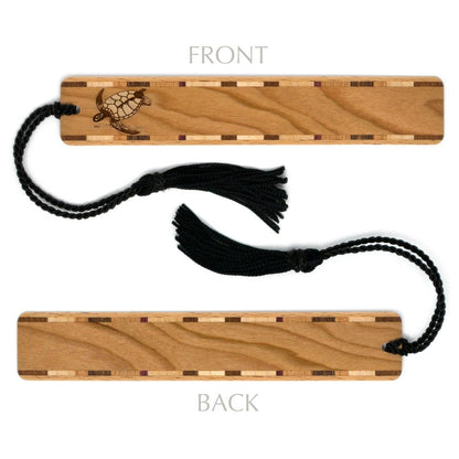 Sea Turtle Tortoise Handmade Engraved Wooden Bookmark