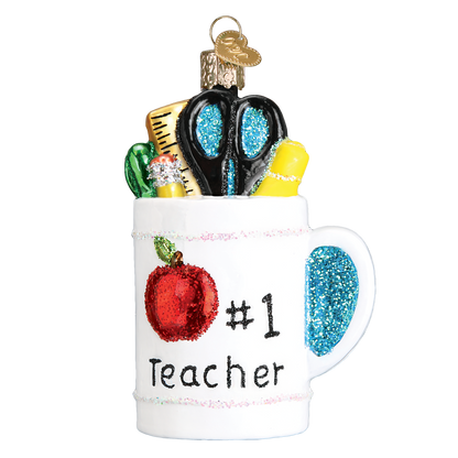 Best Teacher Mug Ornament