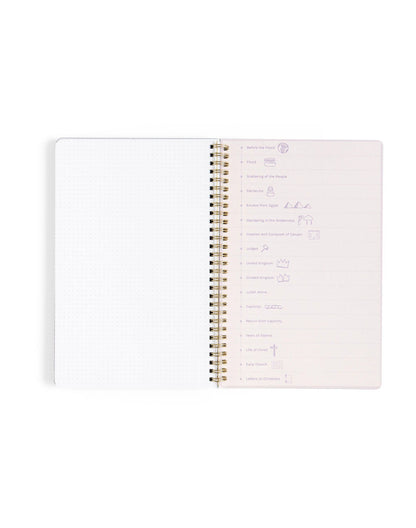Lilac Church Notes Bible Reference Notebook with Maps
