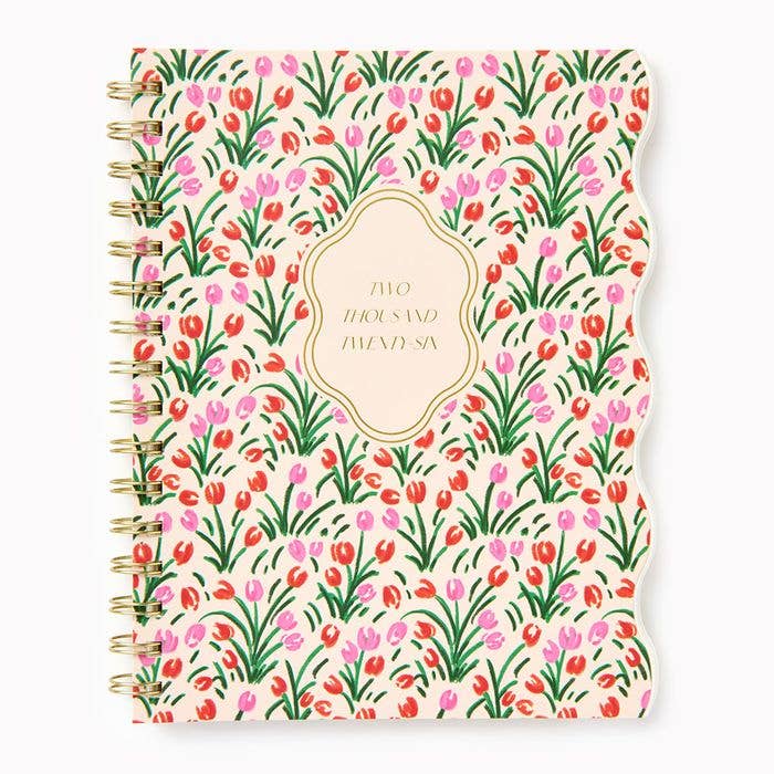 2026 Wavy Tulip Diecut Planner