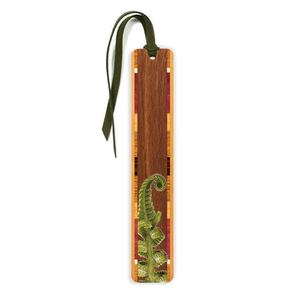 Fiddlehead Fern Handmade Wooden Bookmark