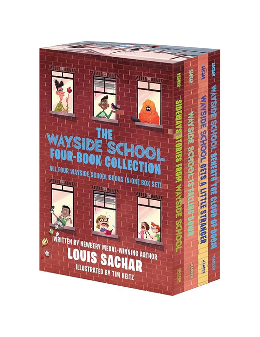 The Wayside School 4-Book Box Set: Sideways Stories from Wayside School, Wayside School Is Falling Down, Wayside School Gets a Little Stranger, Wayside School Beneath the Cloud of Doom cover image