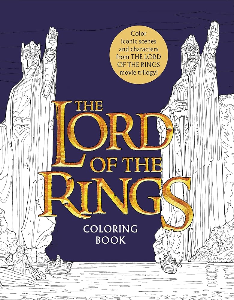 The Lord of the Rings Movie Trilogy Coloring Book: Coloring Book cover image