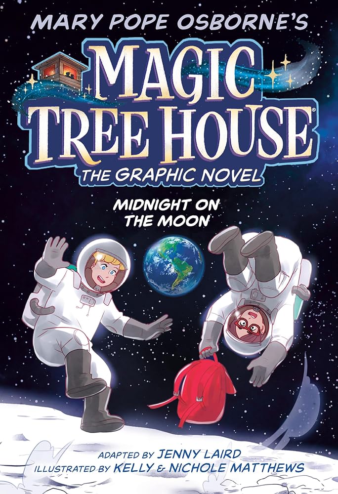 Midnight on the Moon Graphic Novel (Magic Tree House Graphic Novels) cover image