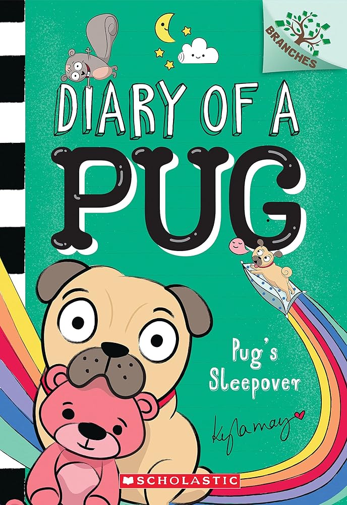 Pug's Sleepover: A Branches Book (Diary of a Pug #6) cover image
