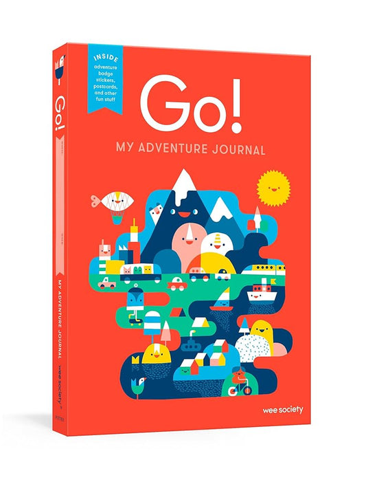 Go! (Red): A Kids' Interactive Travel Diary and Journal (Wee Society) cover image