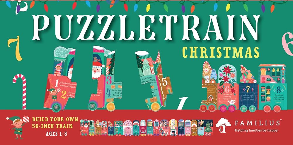 Christmas Train 24-Piece Puzzle (PuzzleTrain) cover image