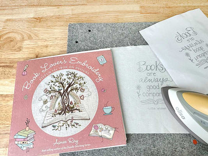Book Lover's Embroidery by Aimee Ray