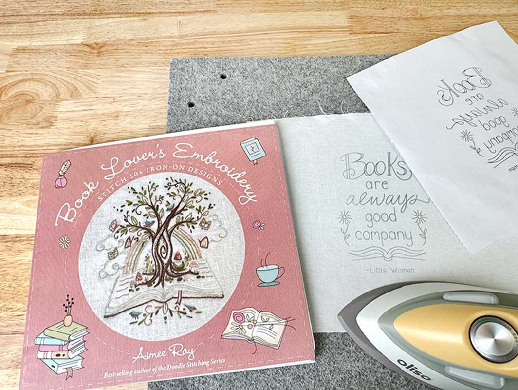 Book Lover's Embroidery by Aimee Ray