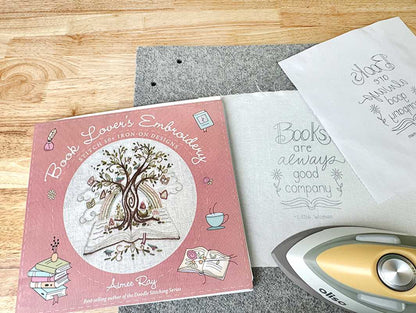 Book Lover's Embroidery by Aimee Ray