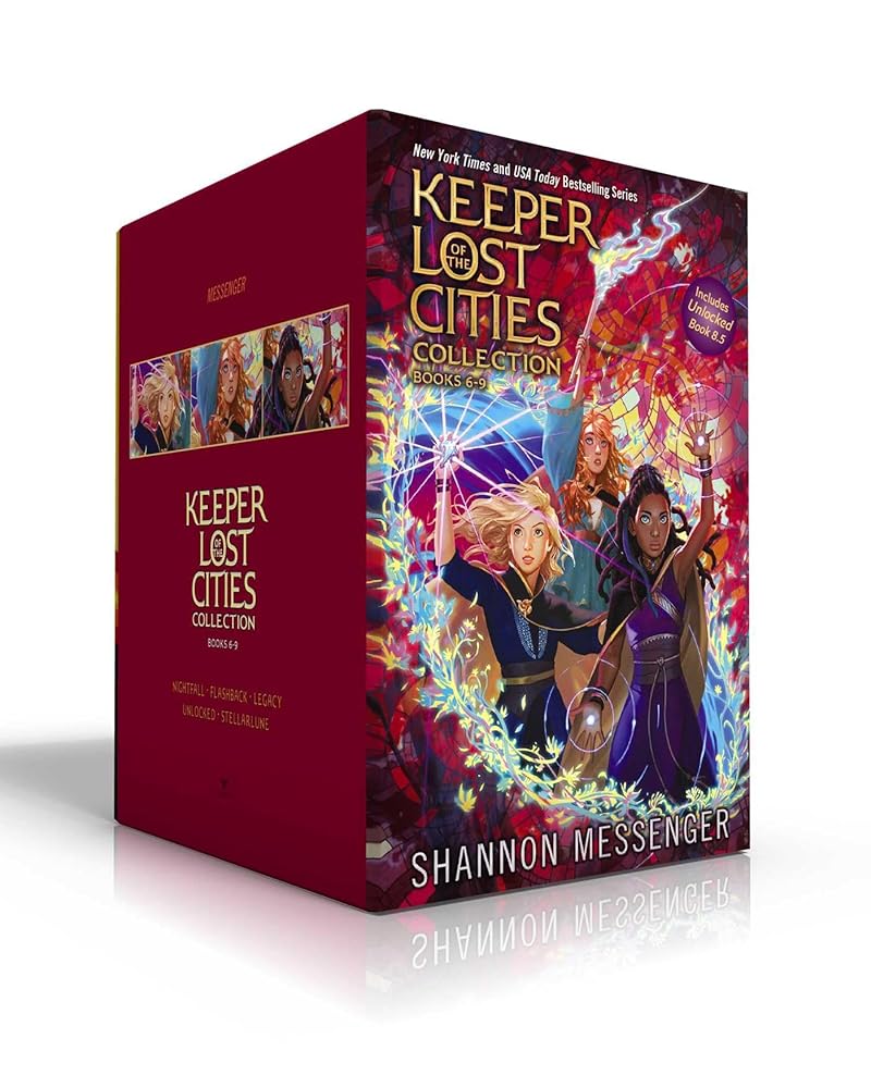 Keeper of the Lost Cities Collection Books 6-9 (Boxed Set): Nightfall; Flashback; Legacy; Unlocked Book 8.5; Stellarlune cover image