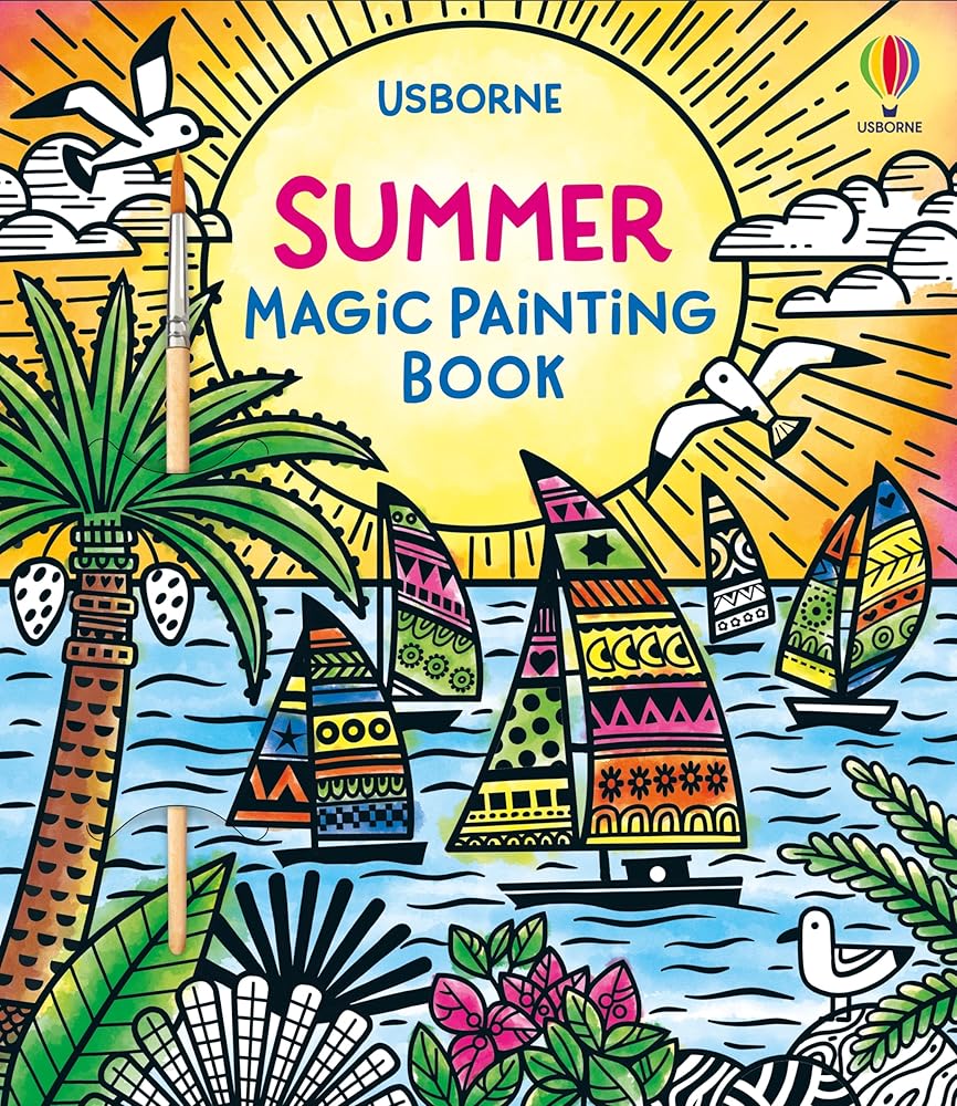 Summer Magic Painting Book: Kids Paint with Water Book For Mess-Free Fun cover image