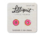 Pink Sprinkle Donut Earrings // Food Earrings