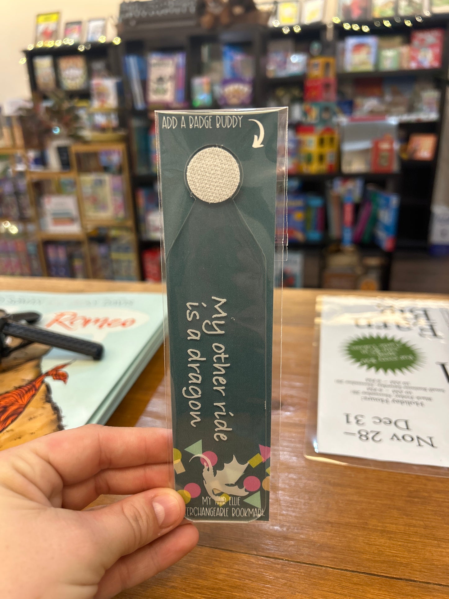 “My other ride is a dragon” Acrylic Bookmark