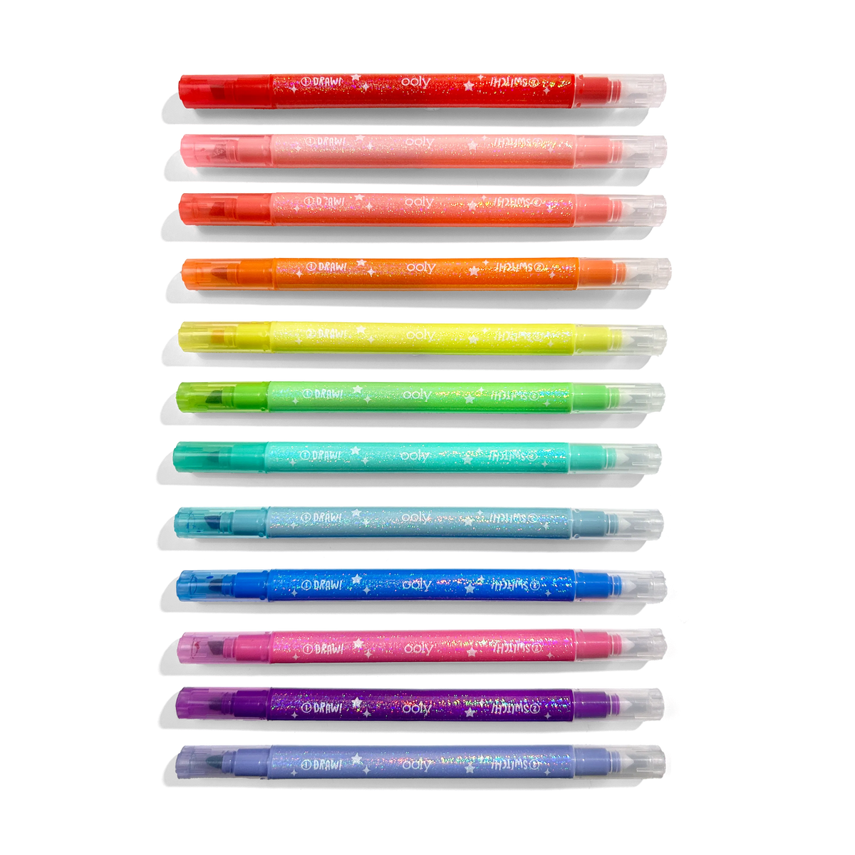 Switch-eroo! Sparkle Color Changing Markers - Set of 12