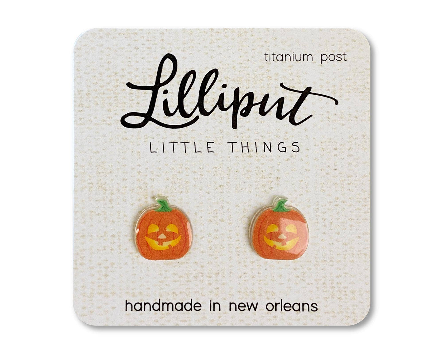 Jack O' Lantern Earrings // Halloween Earrings