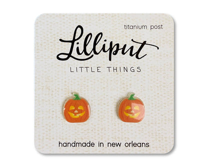 Jack O' Lantern Earrings // Halloween Earrings
