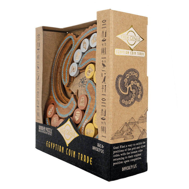 True Genius Egyptian Coin Trade Puzzle