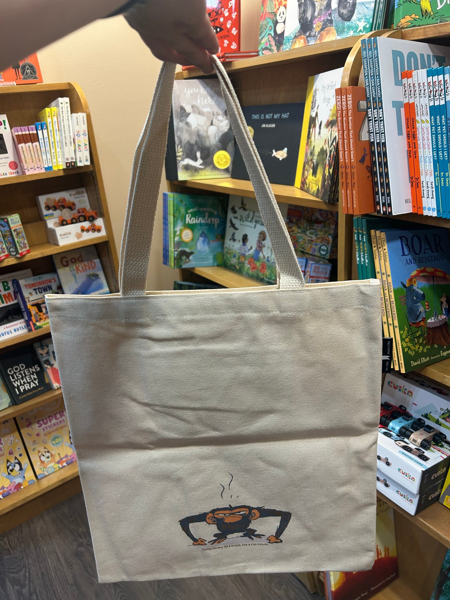 GRUMPY MONKEY TOTE - Out of Print