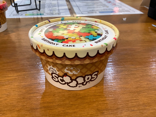 Plus-Plus Scoops:  Birthday Cake