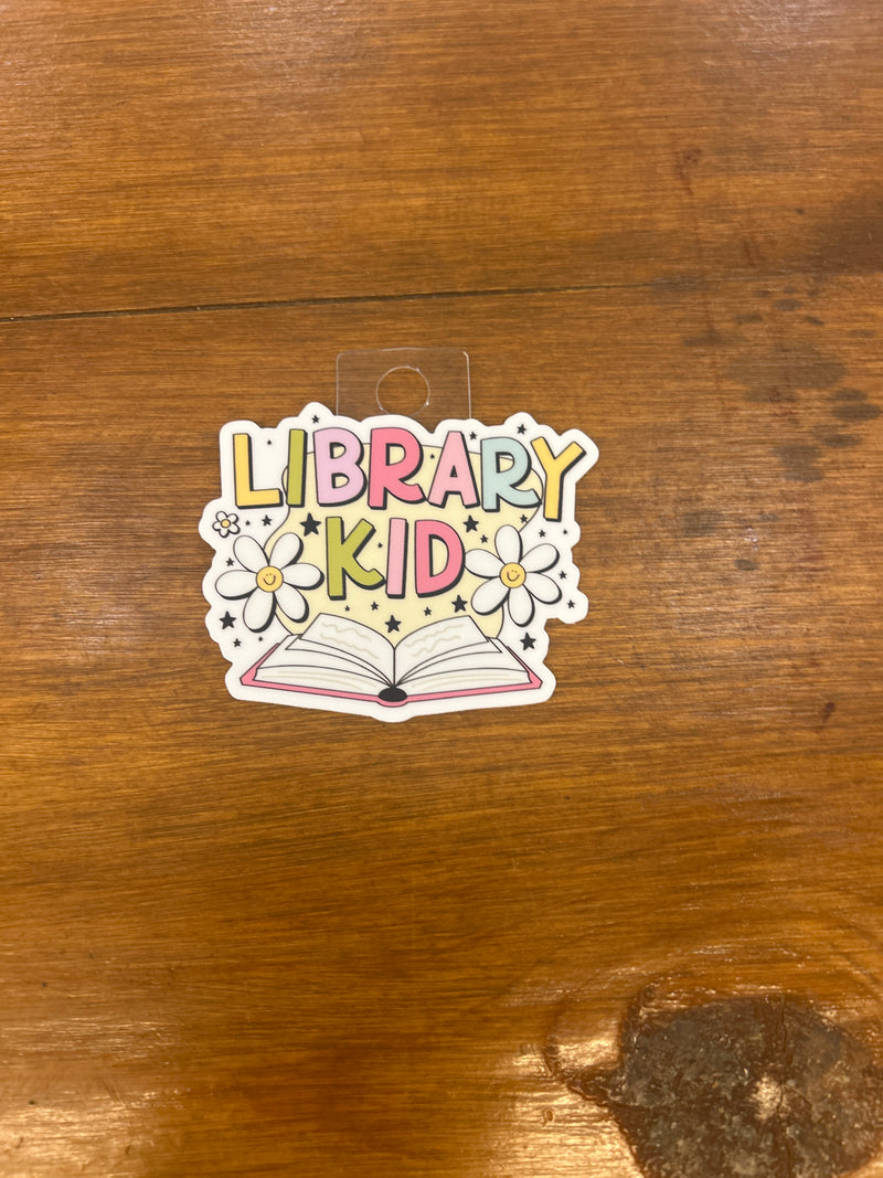 Library Kid Sticker