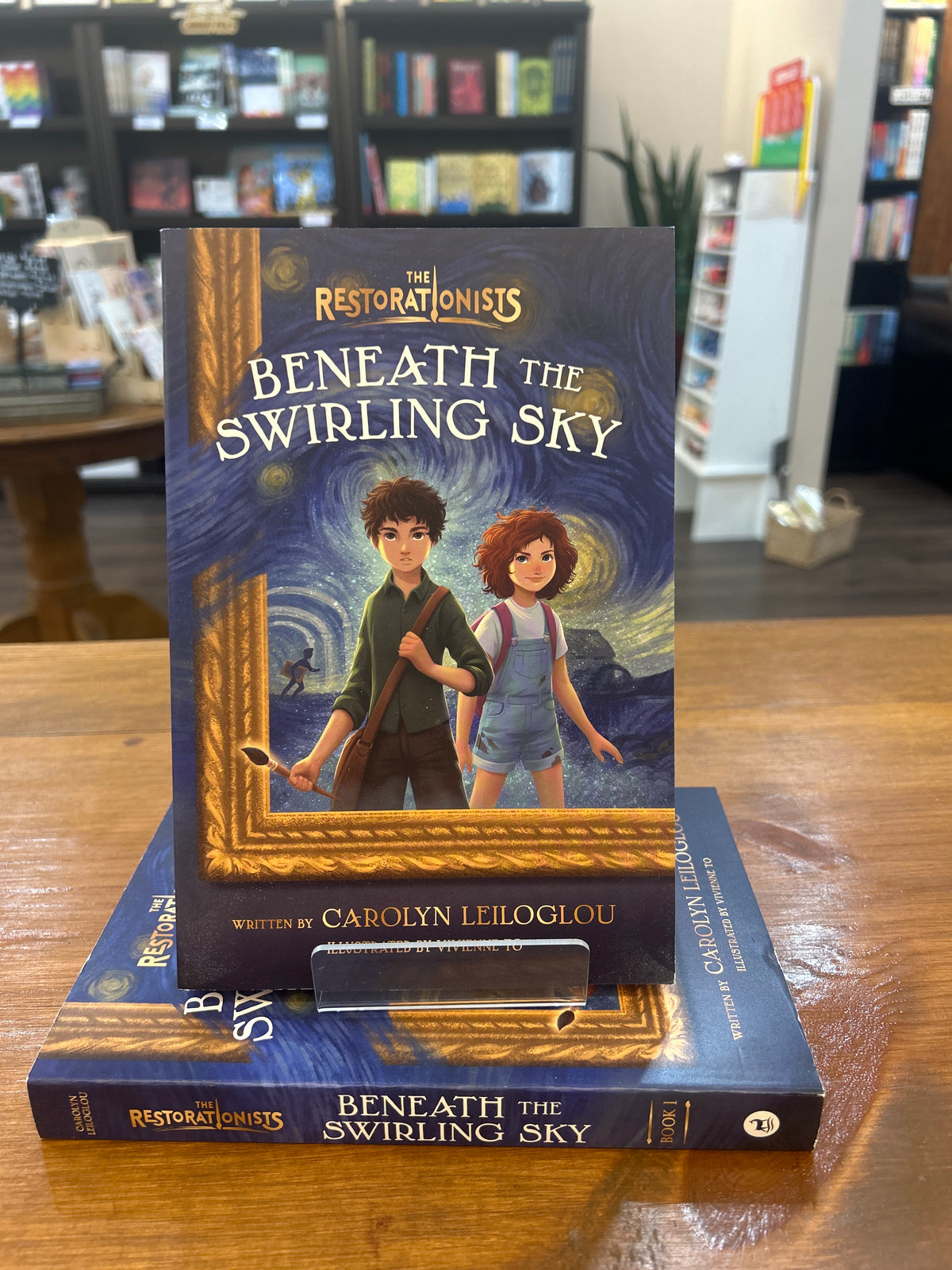 Beneath the Swirling Sky by: Carolyn Leiloglou (The Restorationists, Book 1)