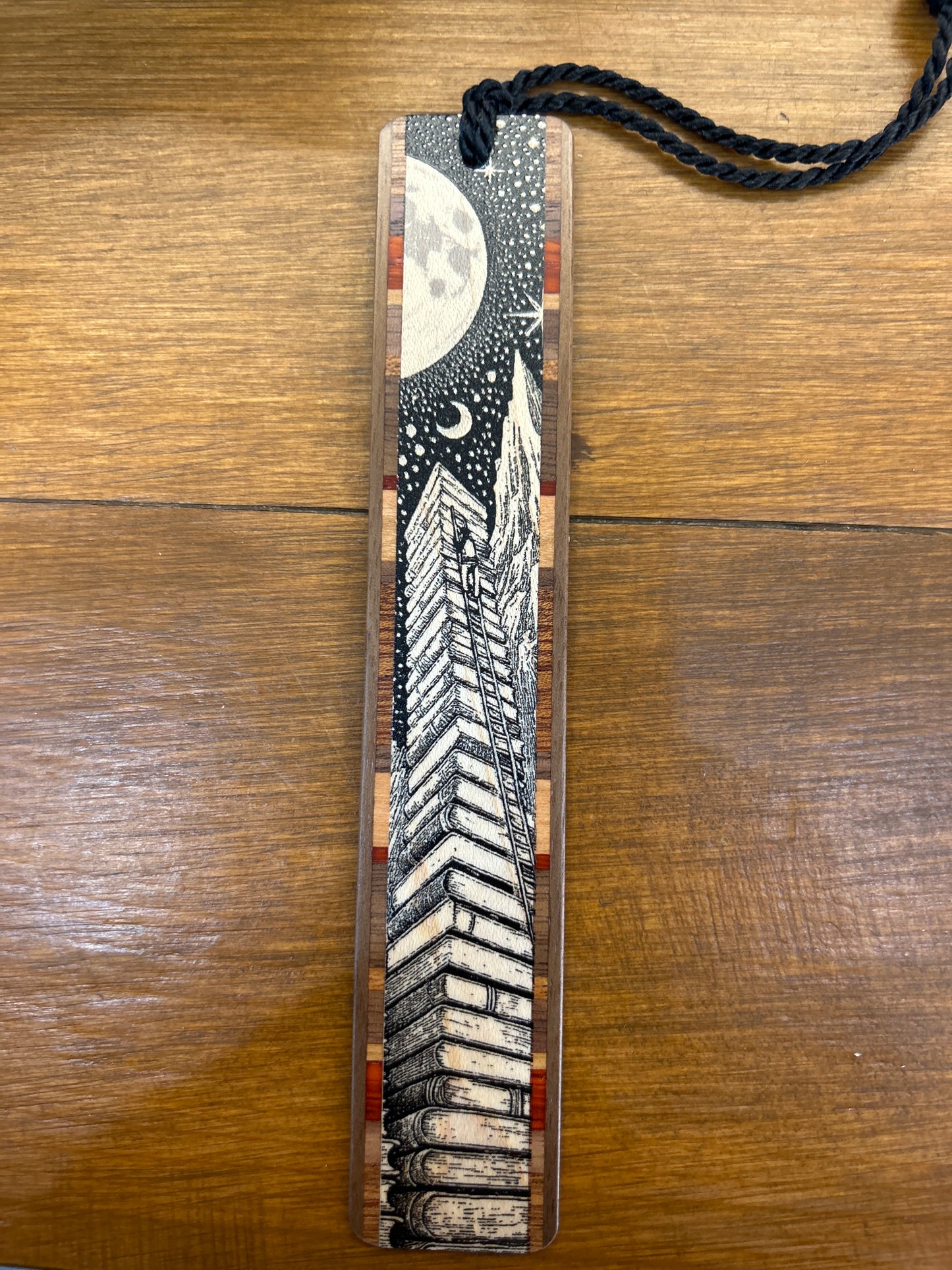Moon Wooden Bookmark