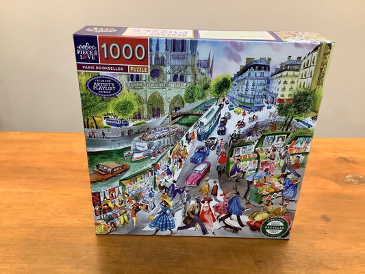 Paris Bookseller 1000 Piece Puzzle