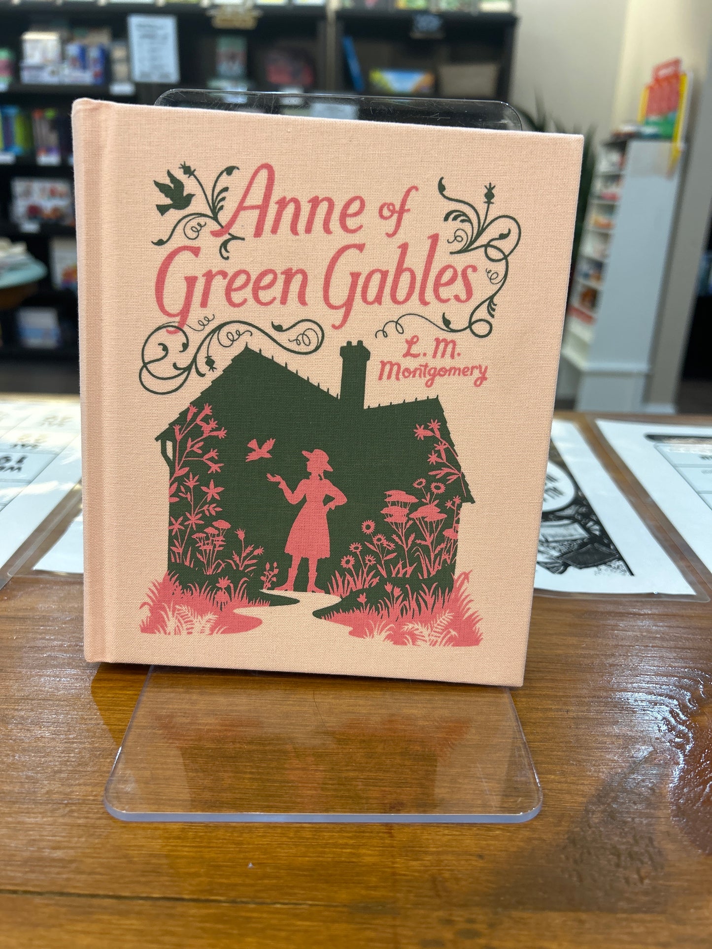 Anne of Green Gables, by L.M. Montgomery with Sprayed floral Edge