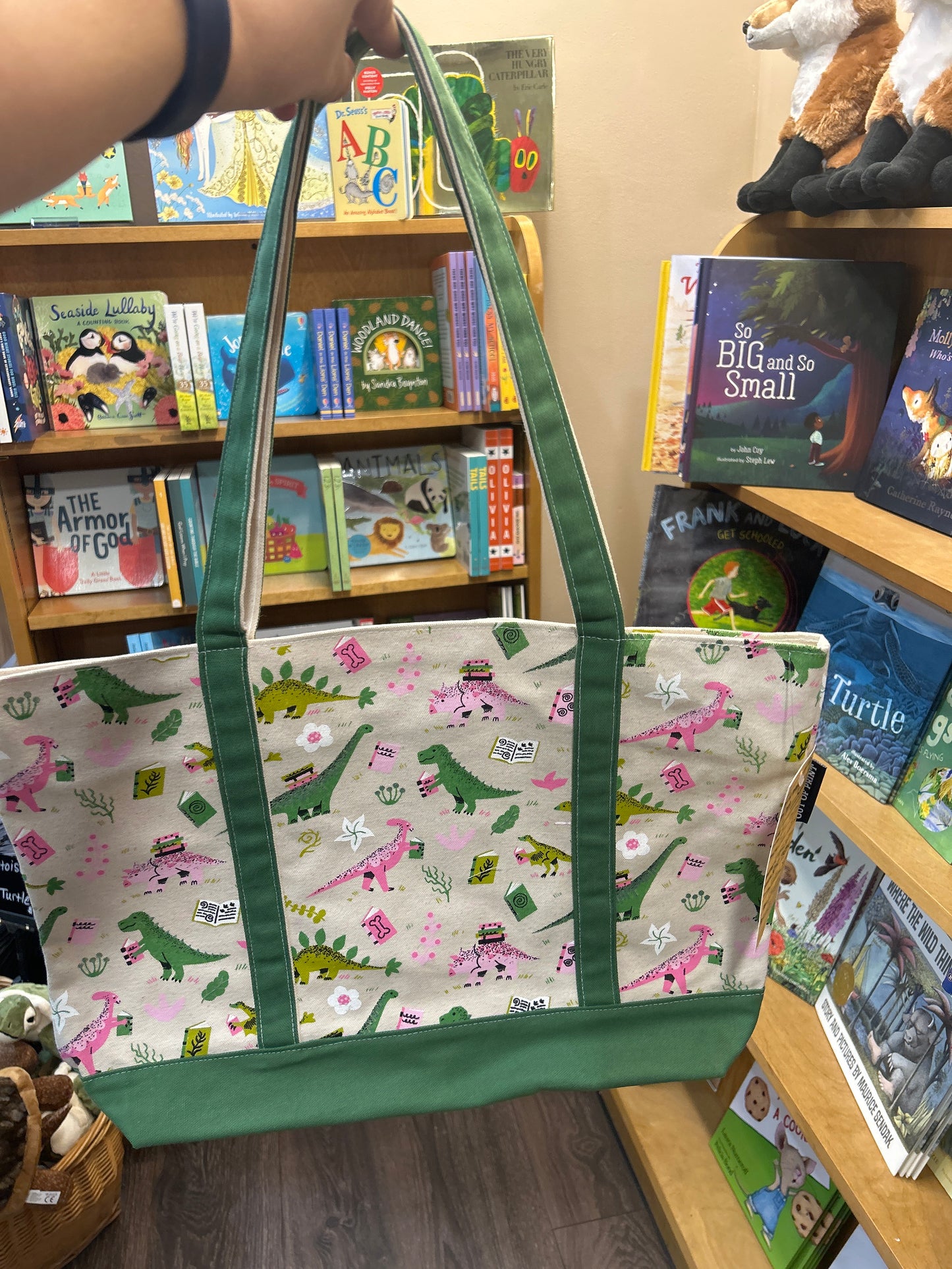 PREHISTORIC READS LARGE TOTE