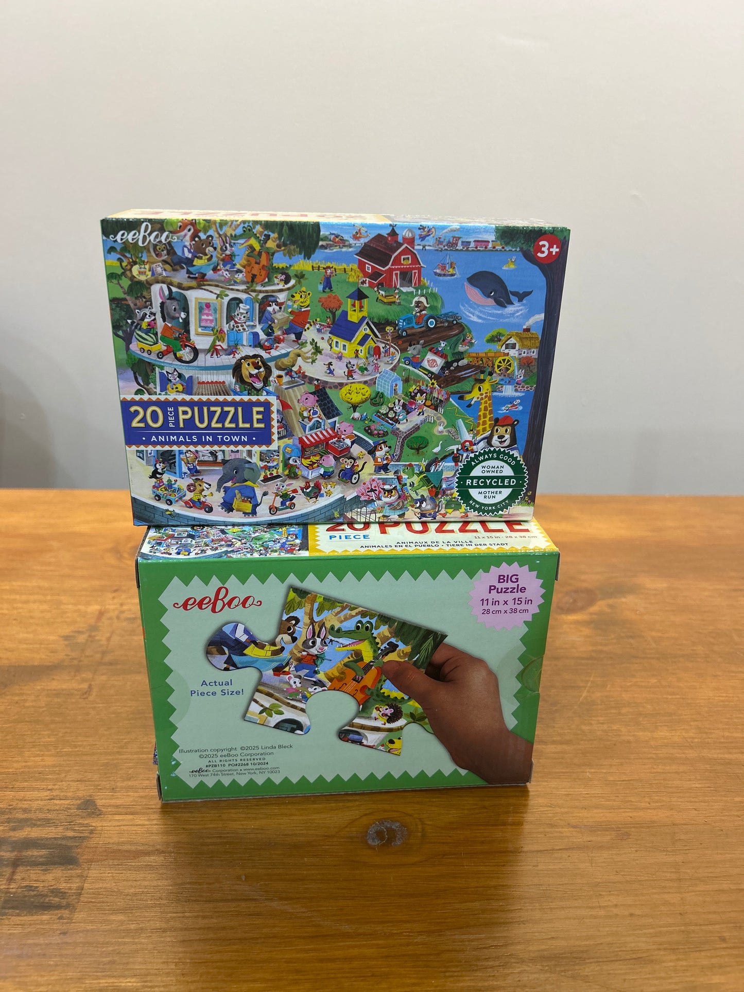 20 Piece Puzzle, Animals in Town, Age 3+
