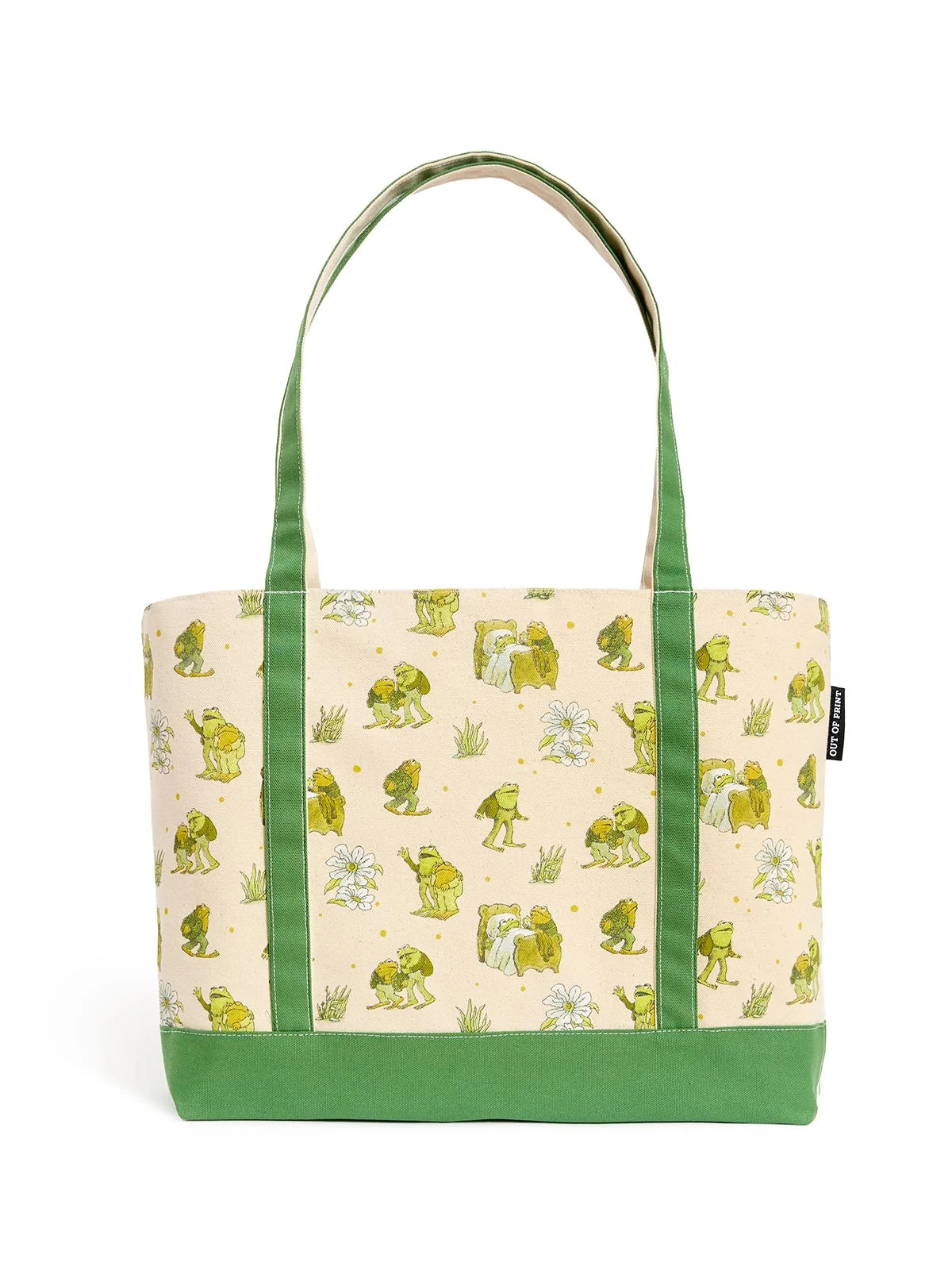 Frog and Toad large zippered tote -Out of Print-