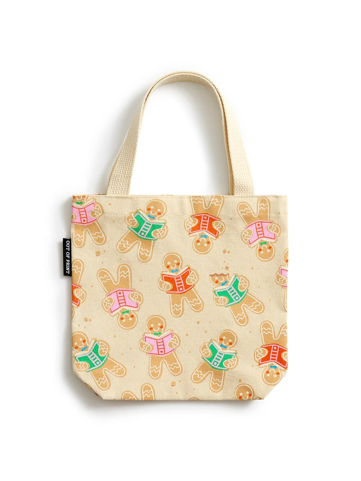 Gingerbread Reading Mini Tote