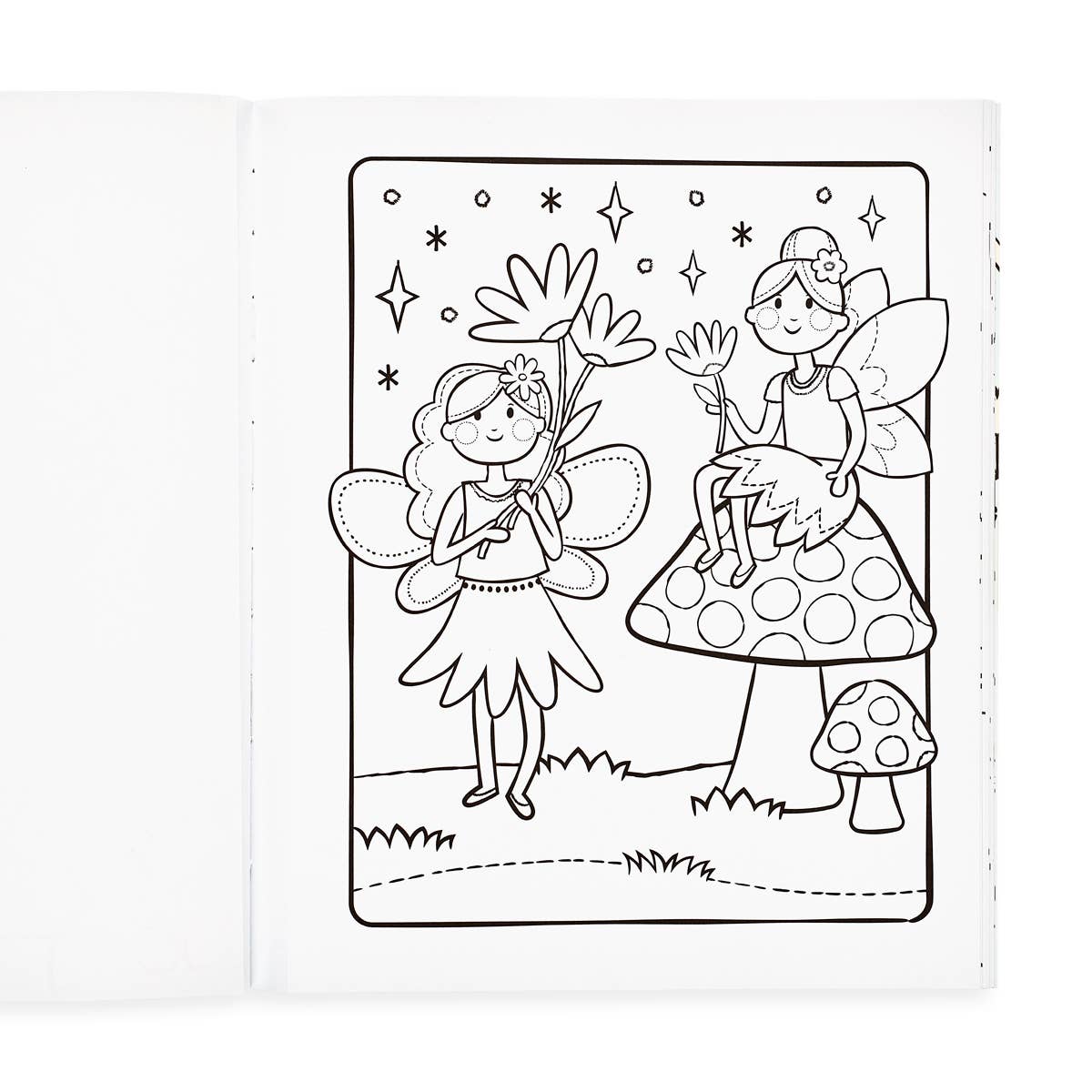 Color-in' Book: Princess & Fairies (8" x 10";31 Pages)