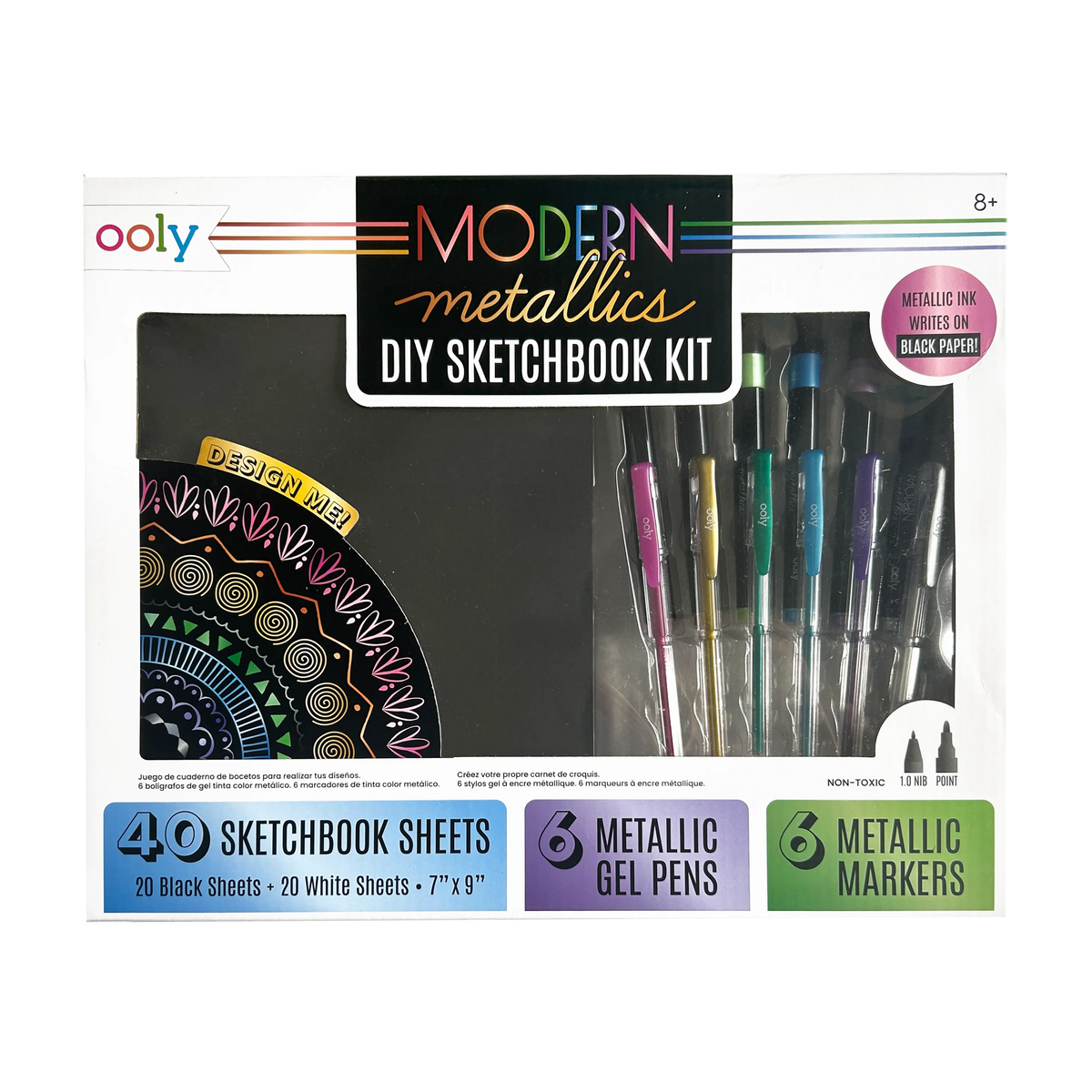 Modern Metallics: D.I.Y. Sketchbook Kit (13 PC Set)