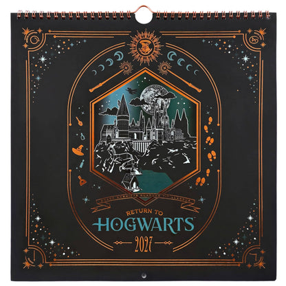 Harry Potter Return to Hogwarts 2027 Spiral Wall Calendar