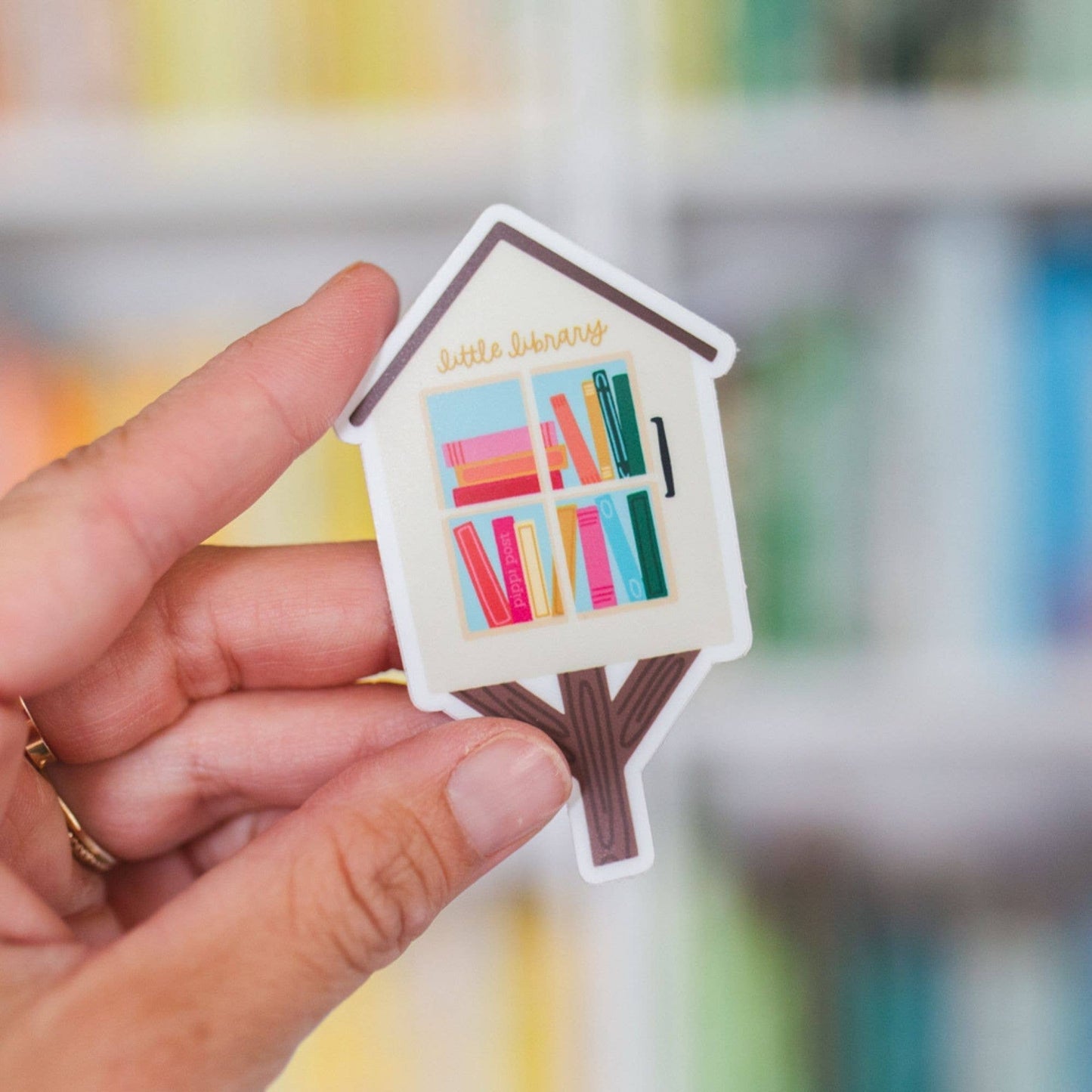 Little Library Decal Sticker