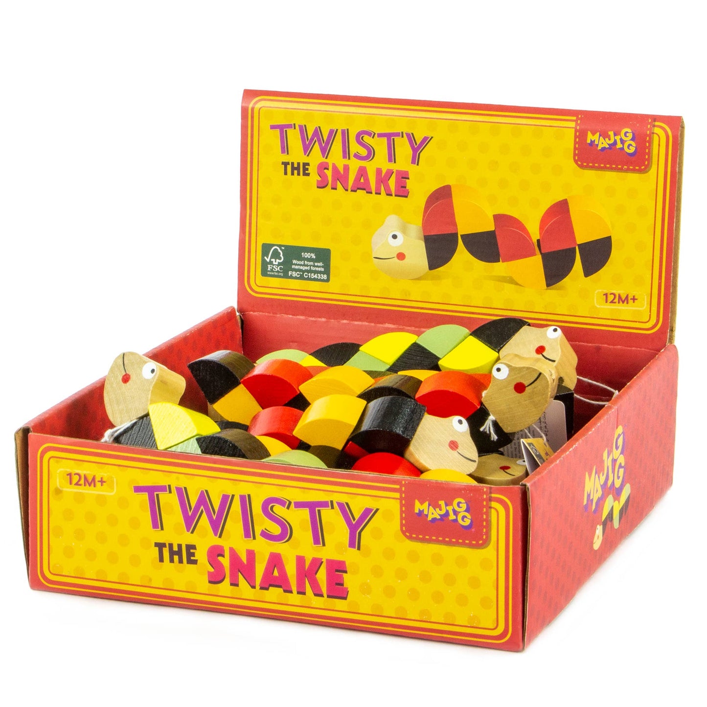 Majigg WoodenTwisty the Snake Sensory Toy