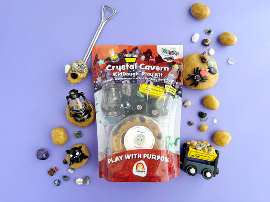 Crystal Cavern KidDough Play Kit featuring Wigglitz