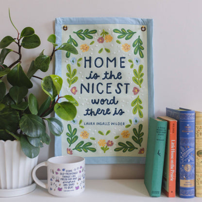 Home Little House on the Prairie Canvas Banner