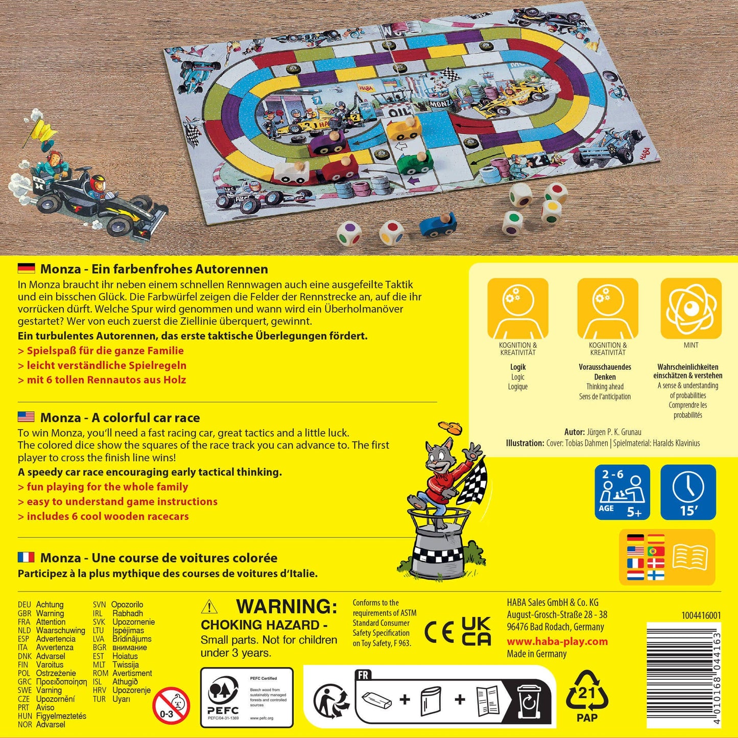 Monza Racing Board Game – Strategy & Speed for Kids