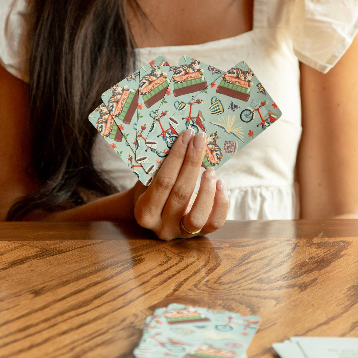 Bookish Conversation Starters - Deck of Cards + Storage Tin