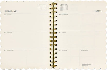 2026 Scallop Butterfly Die Cut Planner