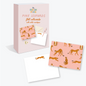 Pink Leapords Stationery Set of 12 Notecards & Envelopes