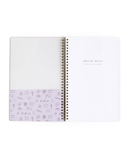 Lilac Church Notes Bible Reference Notebook with Maps