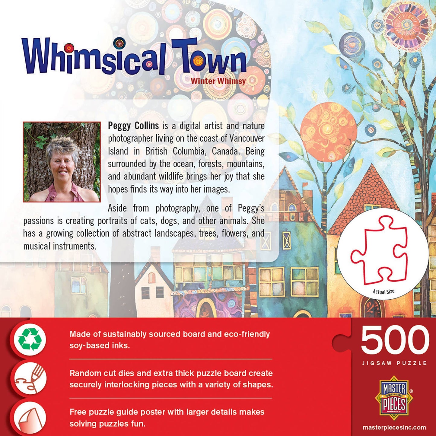 Whimsical Town - Winter Whimsey 500 Piece Jigsaw Puzzle
