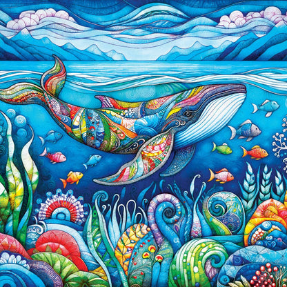 Kaleidoscope - The Happy Whale 300 Piece EZ Grip Jigsaw Puzzle
