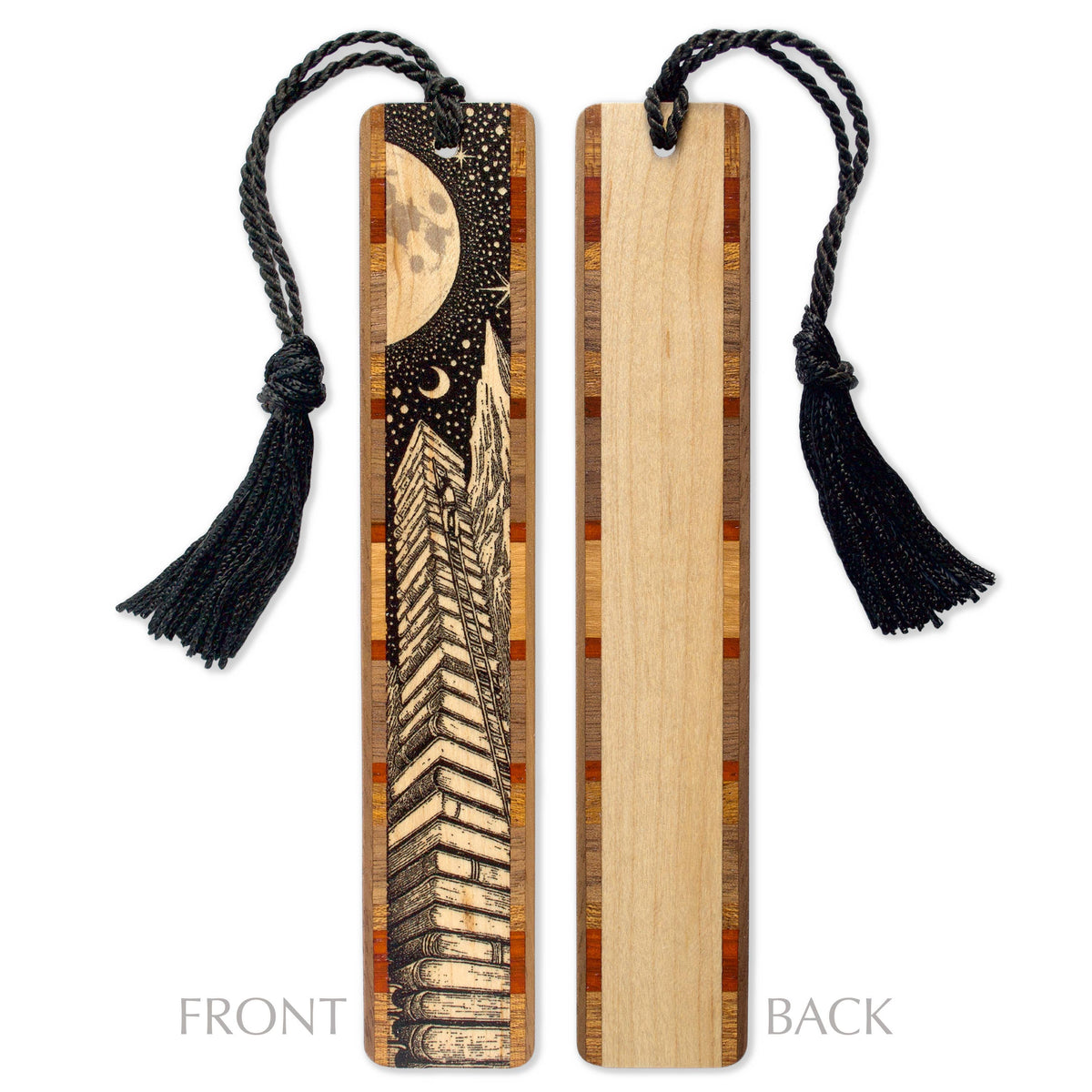 Summit of Stories Wooden Bookmark