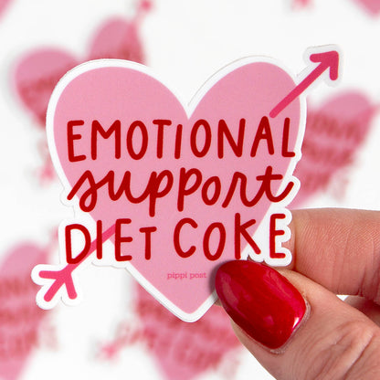 Emotional Support Diet Coke Decal Sticker